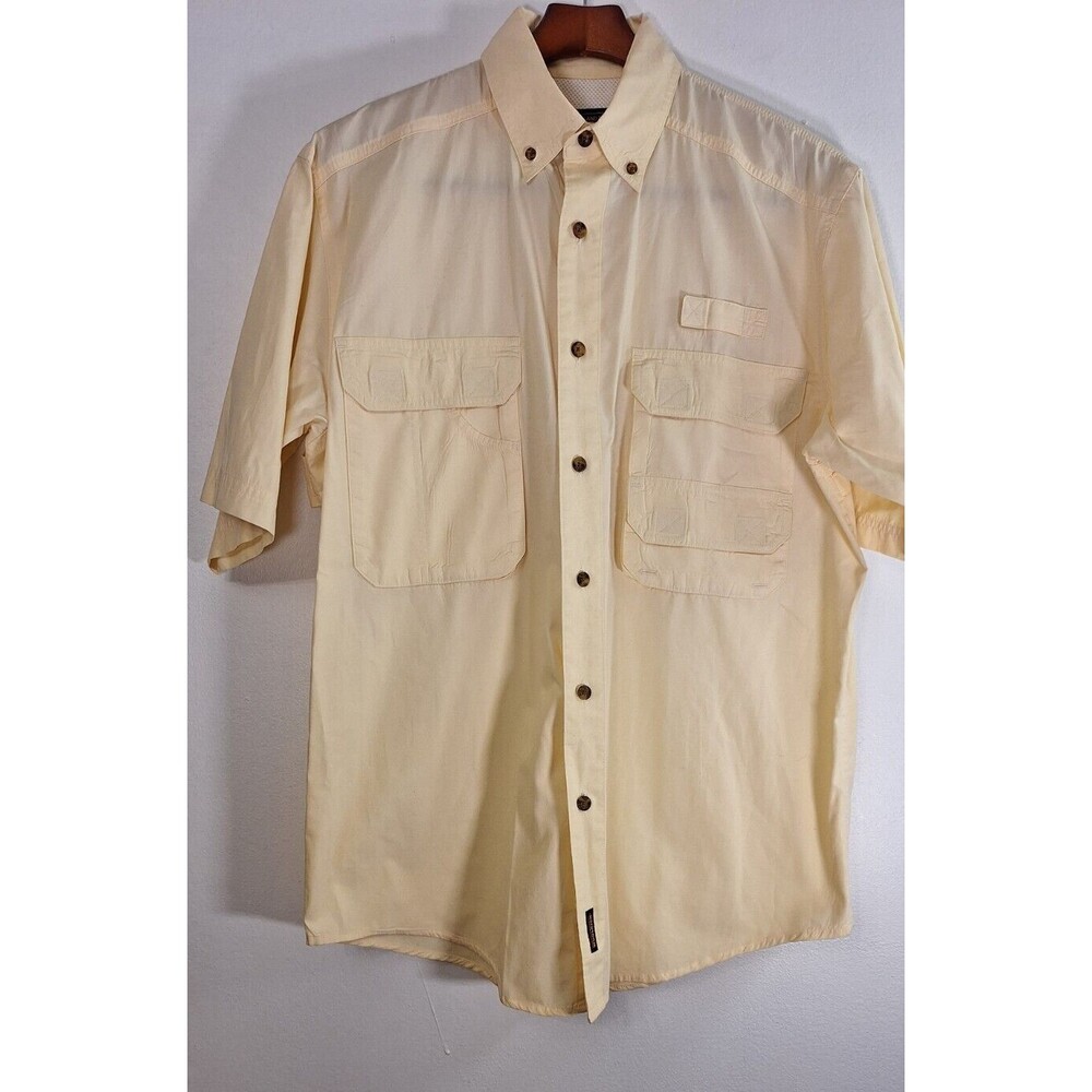 WOOLRICH Vented British Camp Shirt Men's Sz M Fishing Outdoors Gorpcore Hiking